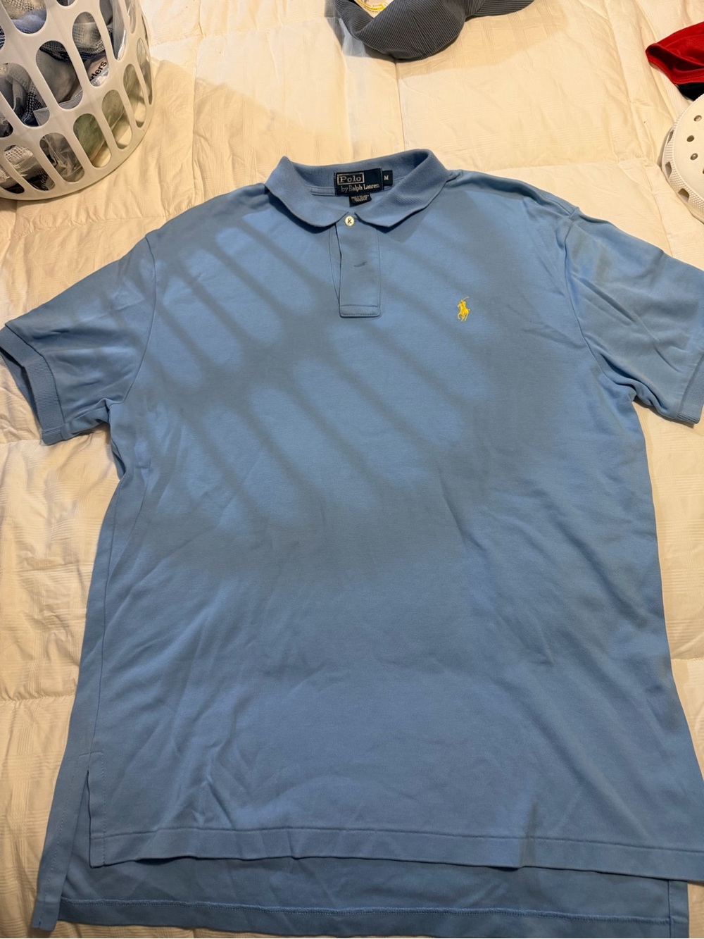 Ralph Lauren Light Blue Polo with Yellow Pony